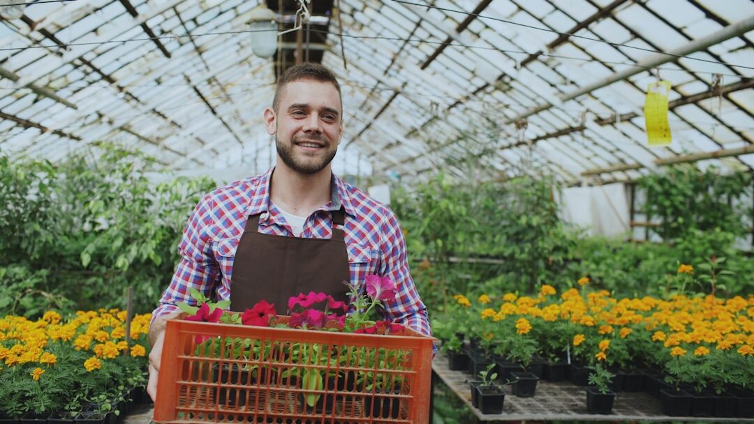 Portrait of a Hispanic man horticulture consultant smiling