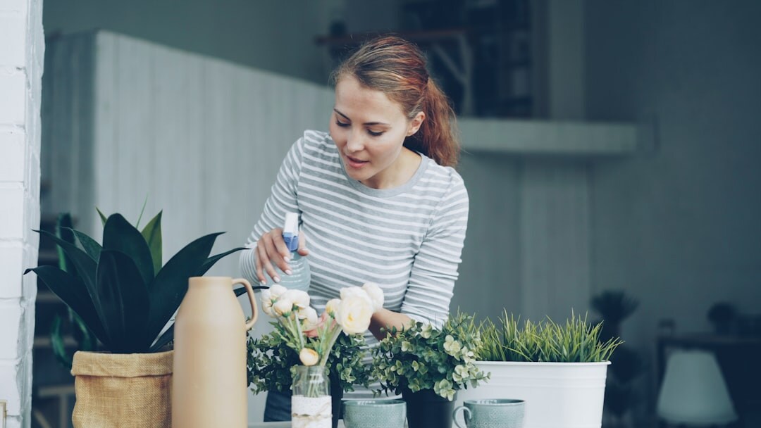 watering houseplants